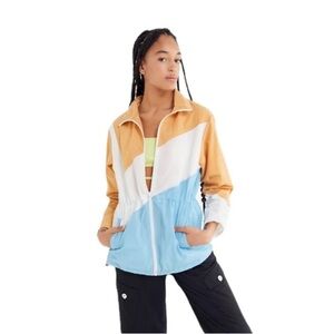 Urban Outfitters Austen Colorblock Windbreaker Jacket Size SP